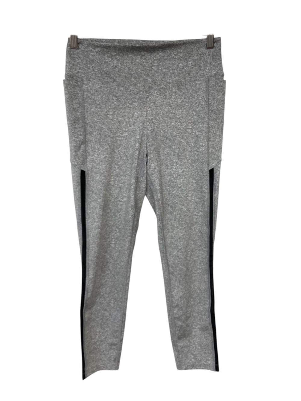 Victoria's Secret PINK Leggings Women’s L Heather Gray Side Mesh Active